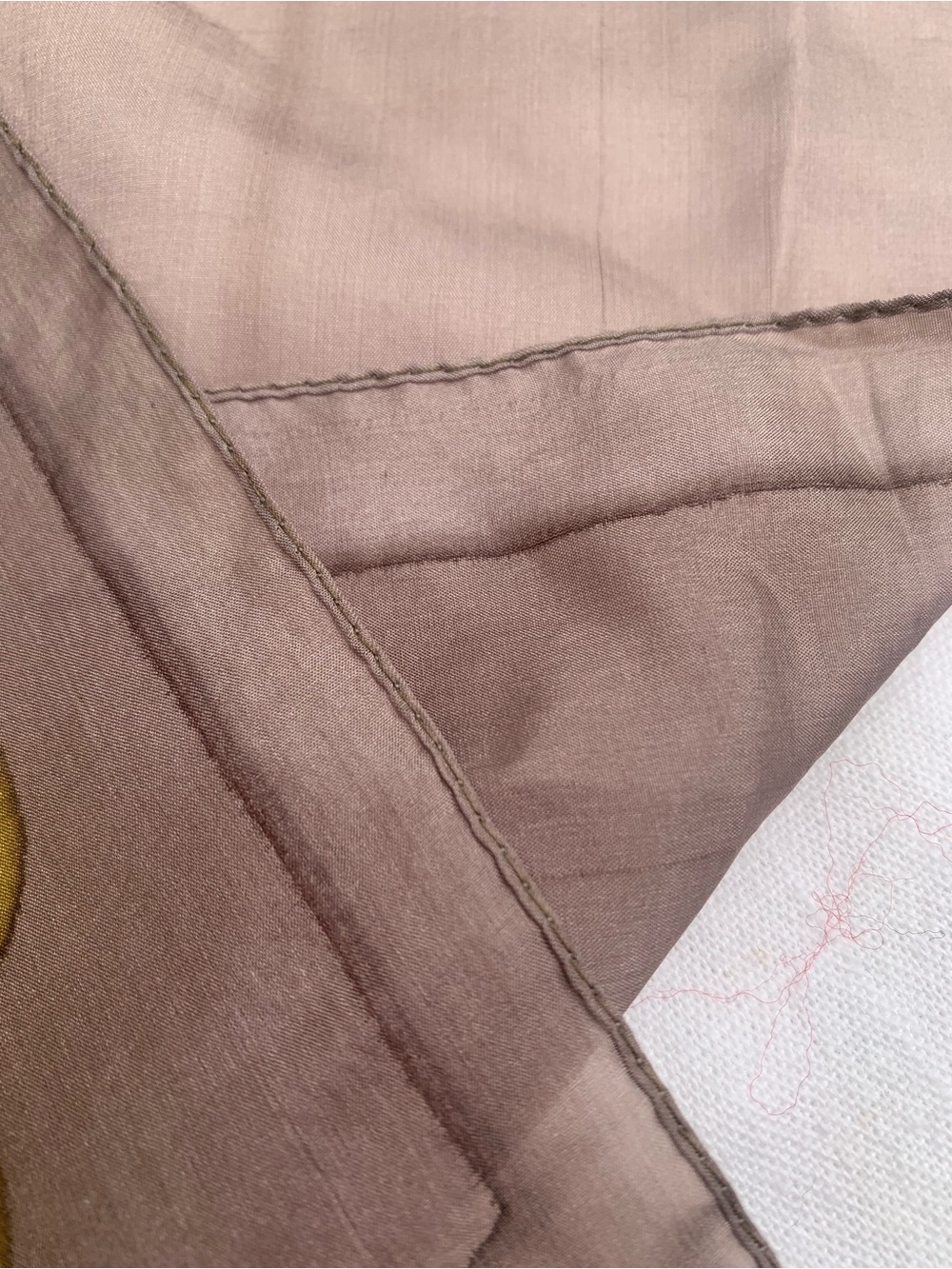 Vintage Holt Renfrew Remoy d'Urville Hand Painted Silk Scarf Made inFrance GREEN - Picture 7 of 8